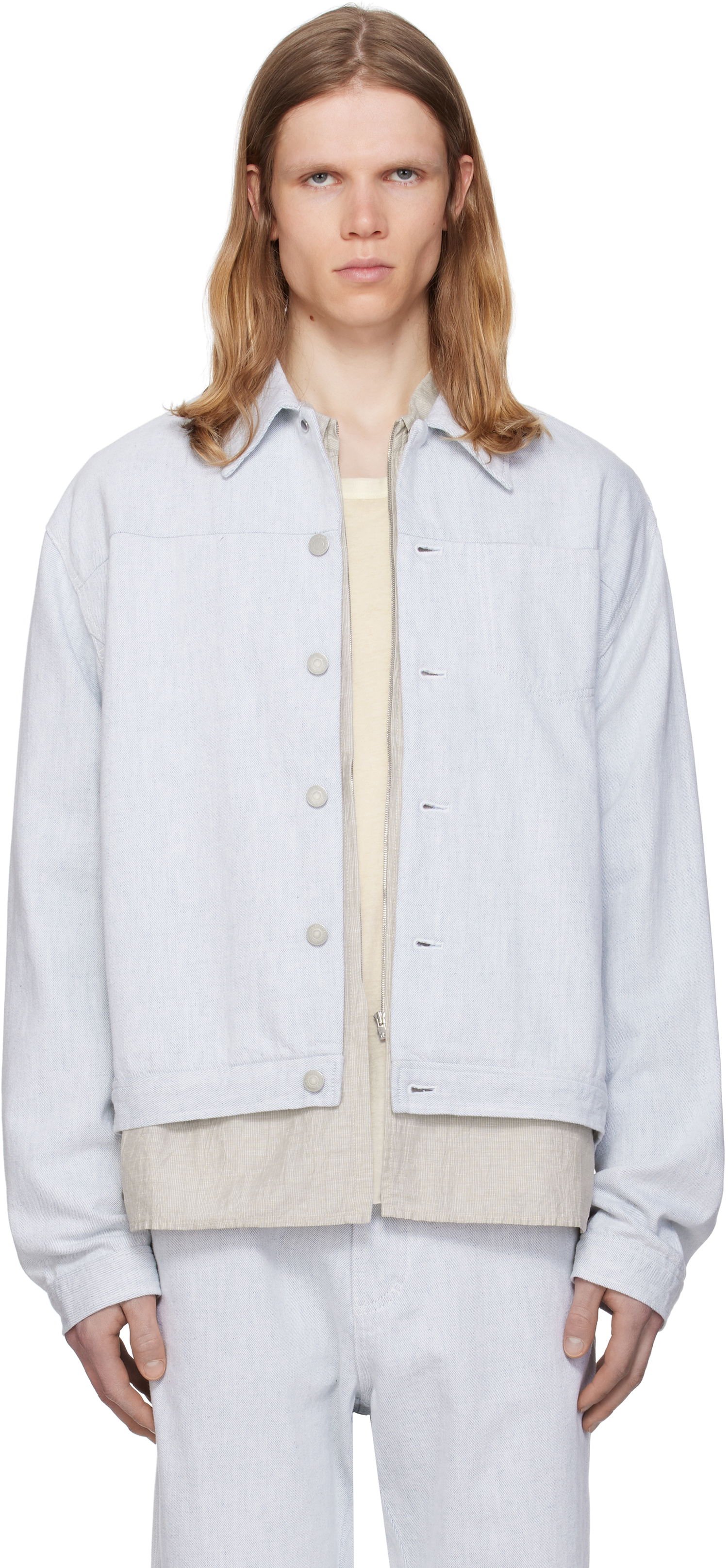 Яке Post Archive Faction (PAF) PAF 8.0 Right Denim Jacket Синьо | 8.0 ODJR-LG, 0