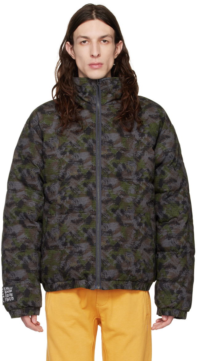 Camouflage Print Reversible Jacket