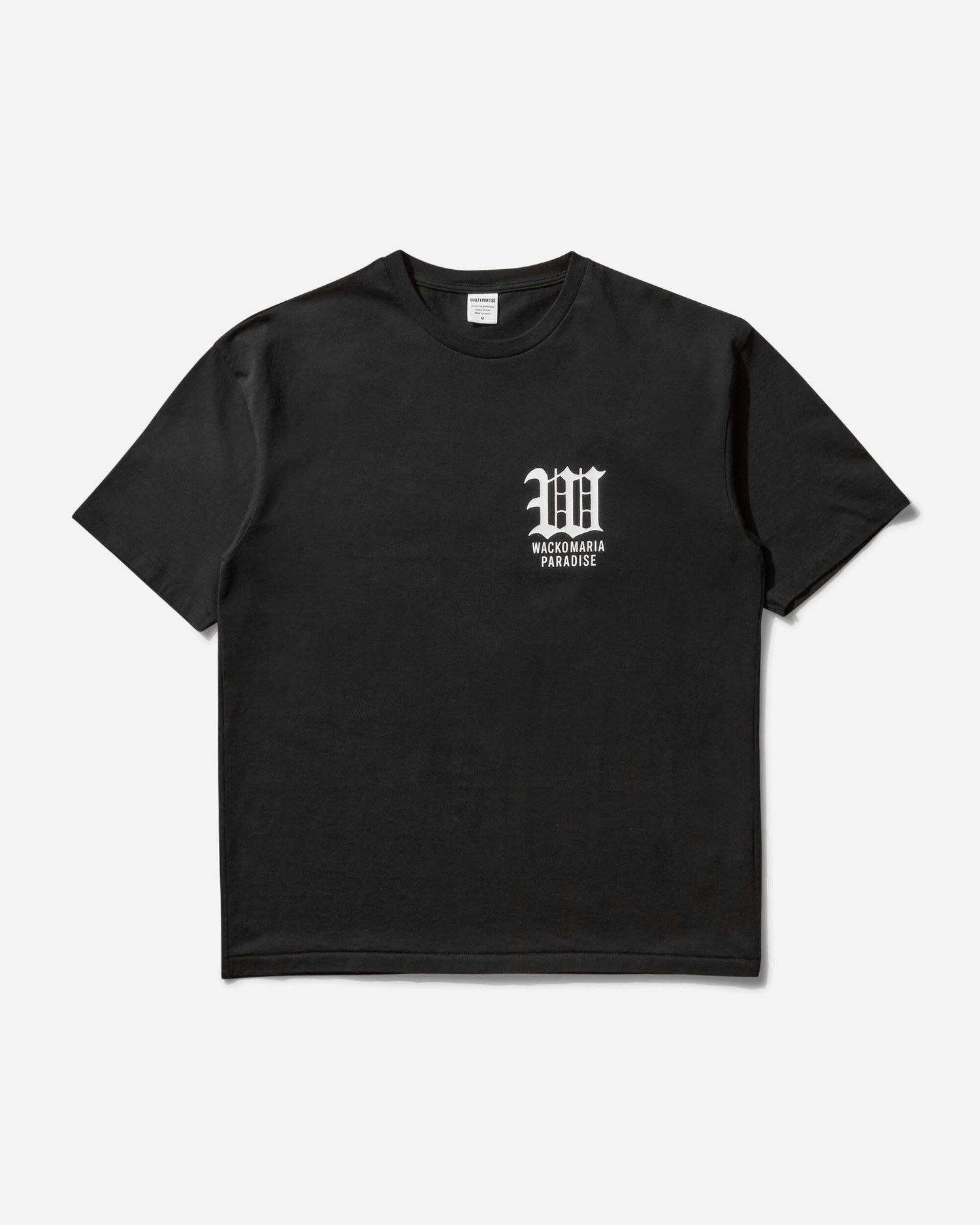 Тениска WACKO MARIA Washed Heavyweight Crew Neck T-Shirt Type-6 Черно | 25SS-WMT-WT06 BLACK, 1