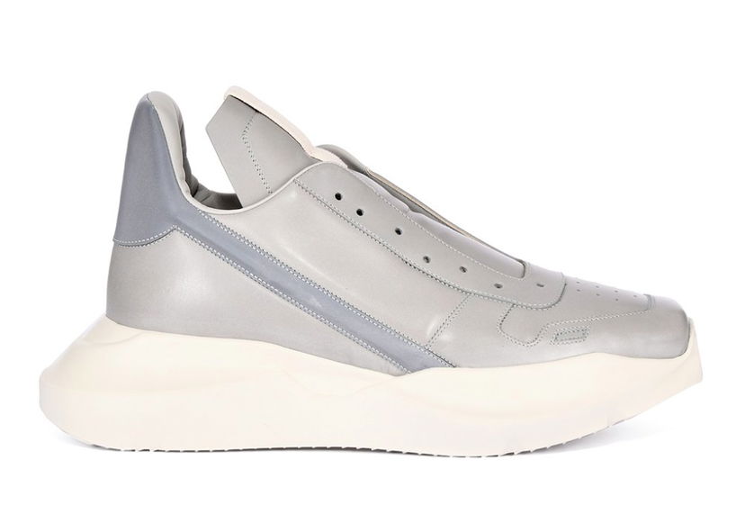 Кецове и обувки Rick Owens Strobe Runway Geo Geth Runner Dark Pearl Сиво | RR02B2803 LCGRX 88581