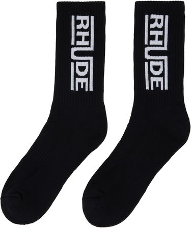 Чорапи Rhude Rhude Champions Logo Socks Черно | RHPS25SO05117, 1