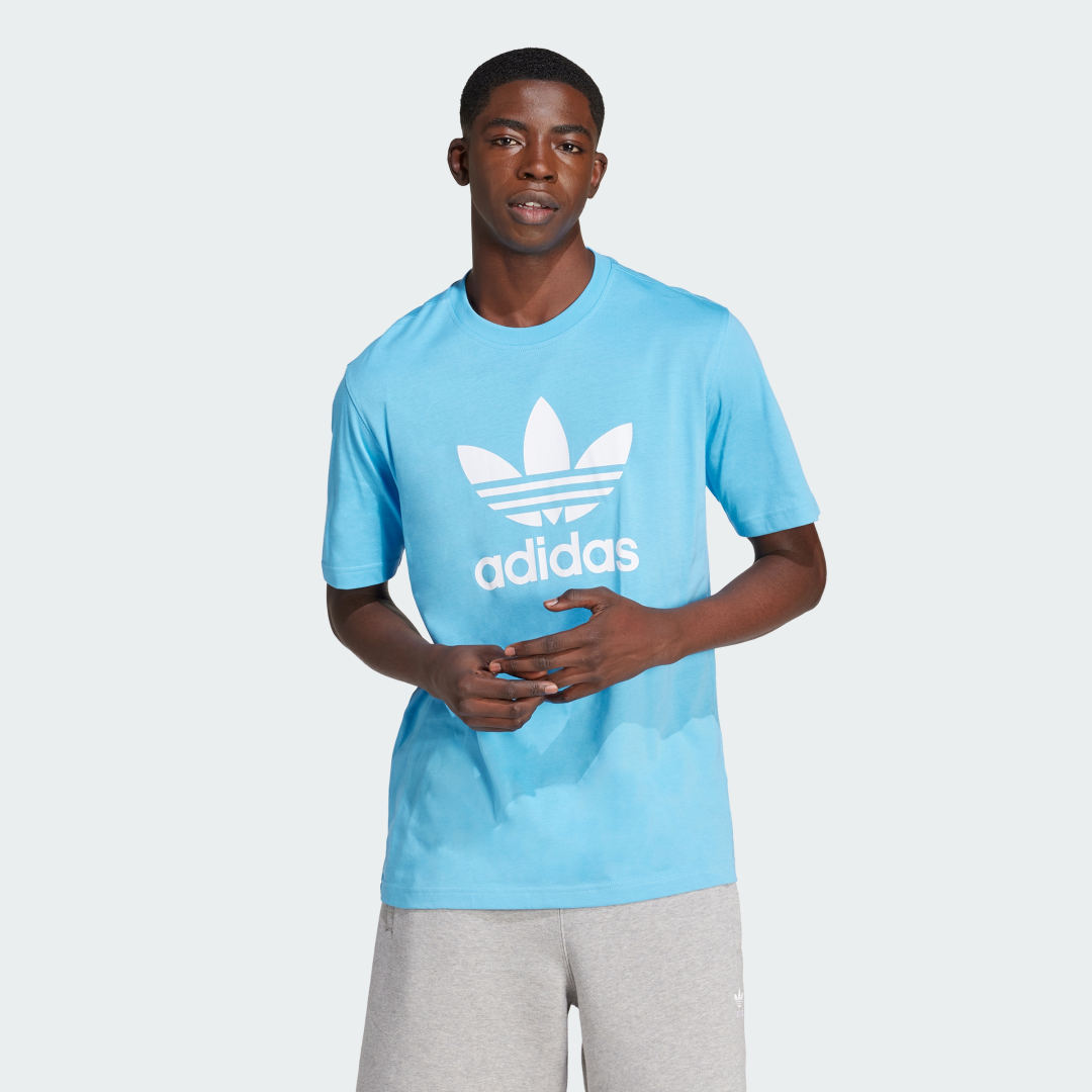 Тениска adidas Performance Adicolor Trefoil Синьо | IR7980, 0