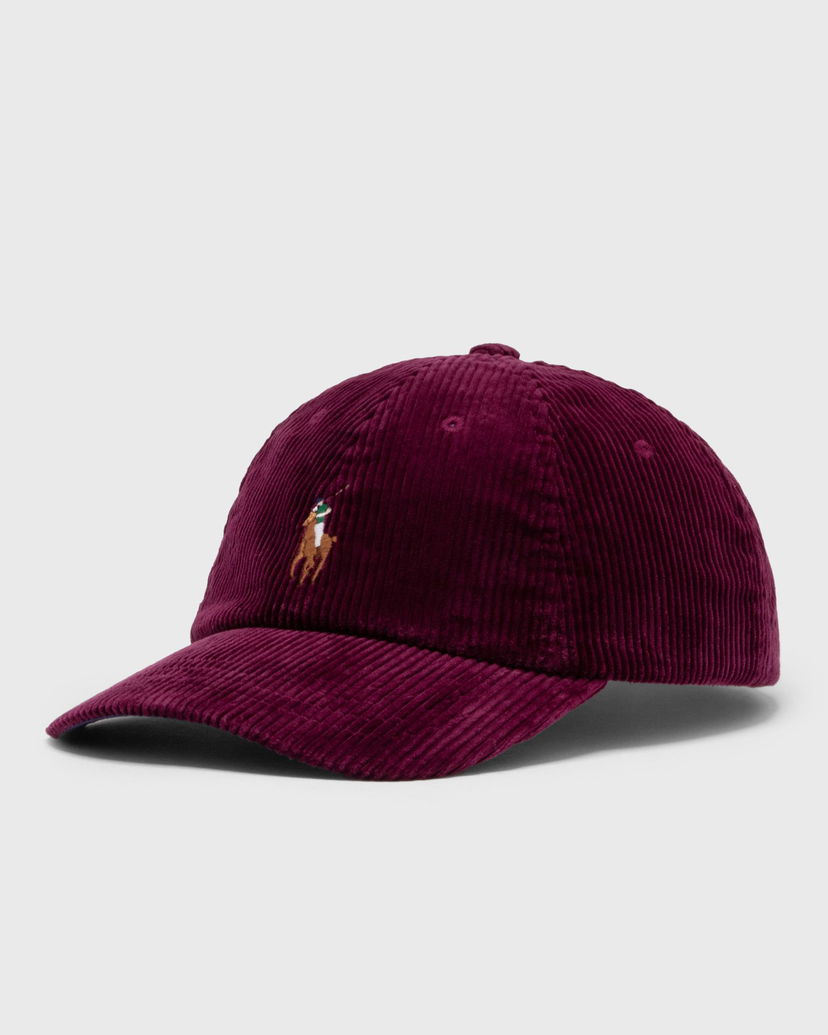 Шапка с козирка Polo by Ralph Lauren Corduroy Baseball Cap Бургунди | 710880778005