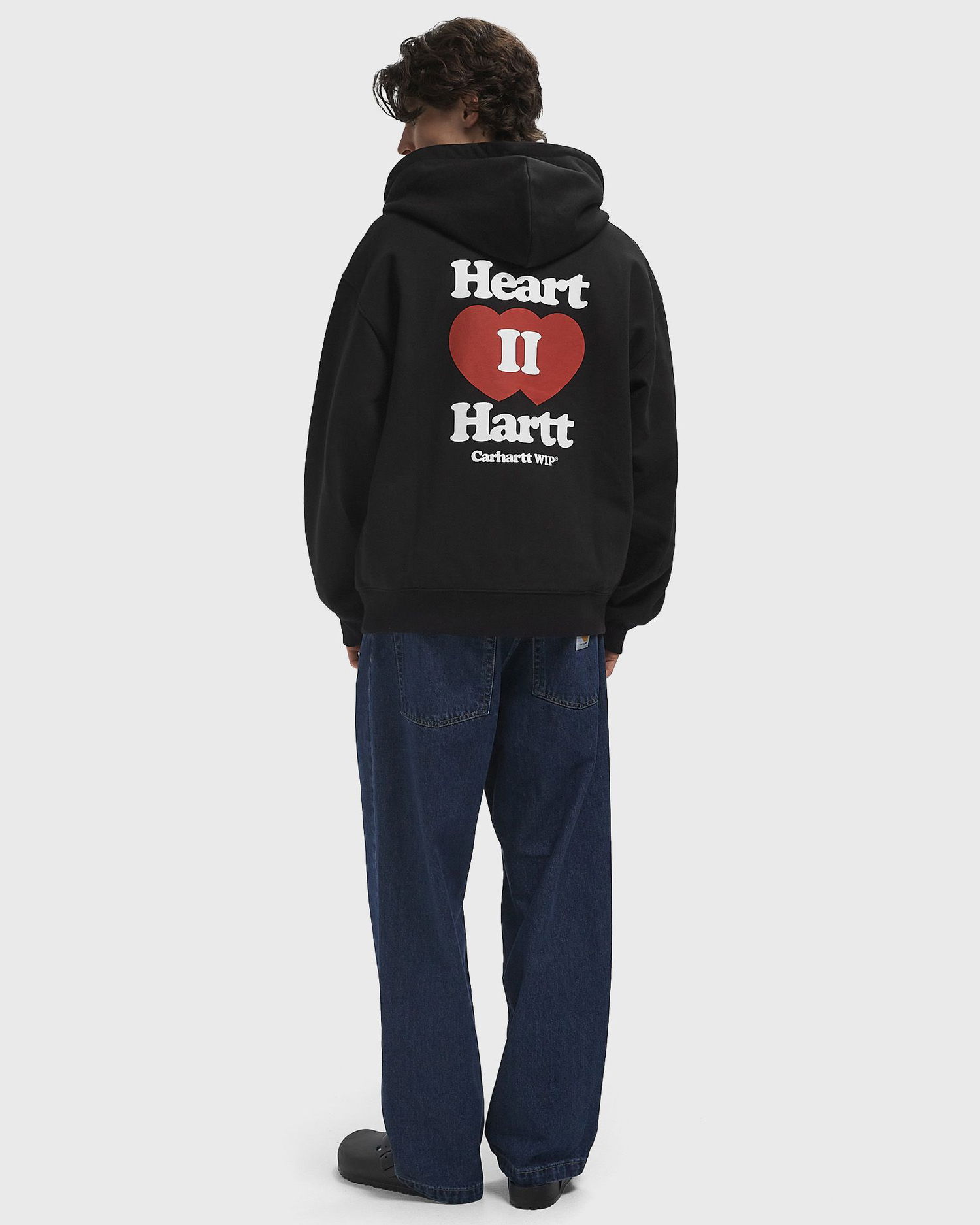 Суитчър Carhartt WIP Heart II Hartt Zip-Up Hoodie Черно | I035176-89.XX, 1