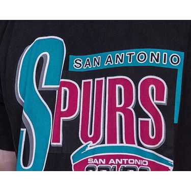 Тениска Mitchell & Ness San Antonio Spurs Centre Circle Черно | XZ055, 1