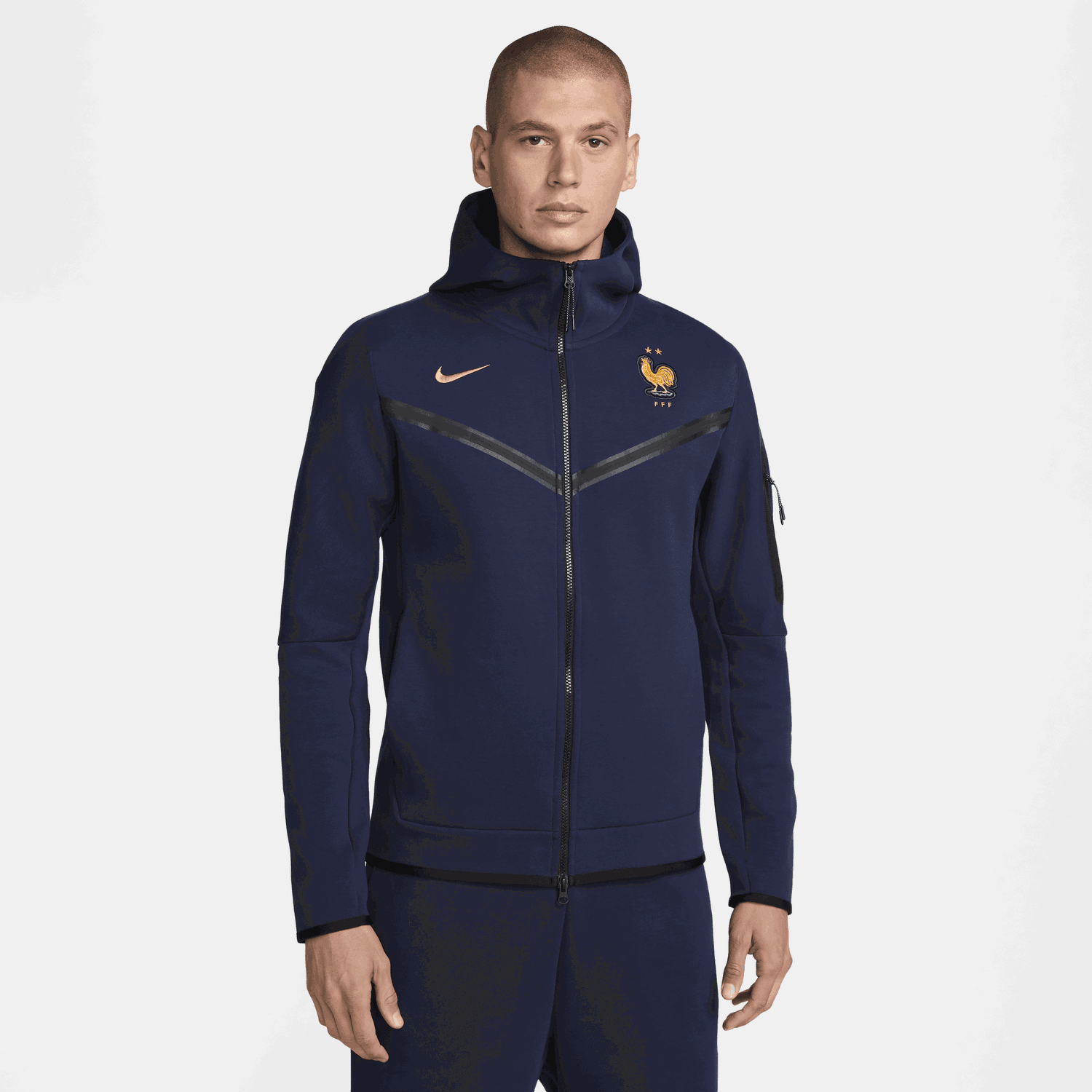 Суитчър Nike FFF Tech Fleece Windrunner Тъмно синьо | FJ8155-498, 0