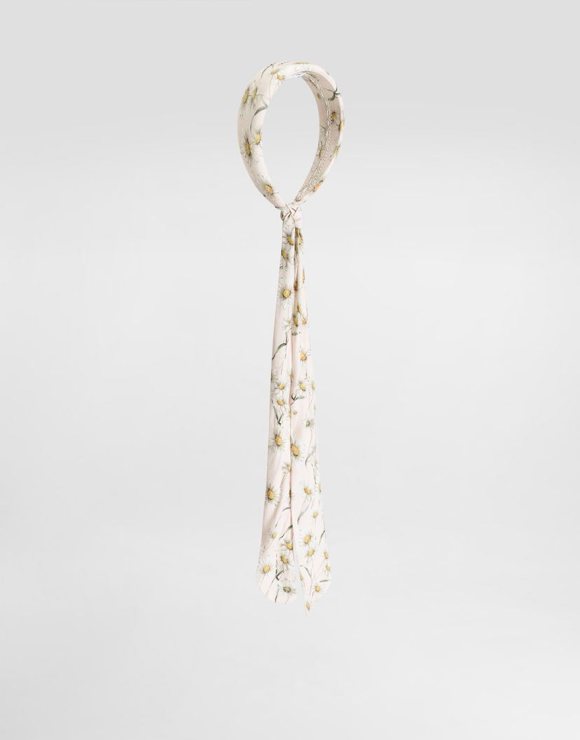 Шал Dolce & Gabbana Dolce & Gabbana Daisy-Print Headband with Tails Бежово | LB3L63FS8DKHF5RI