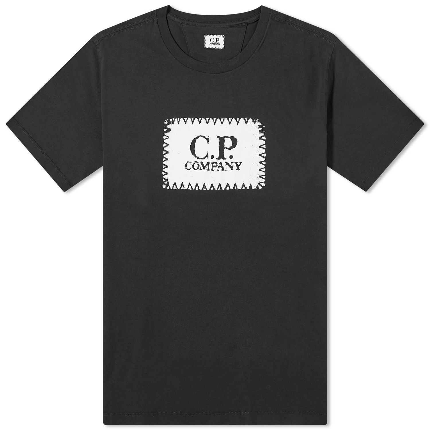 Тениска C.P. Company Label Logo T-Shirt Черно | 15CMTS042A-005100W-888, 0
