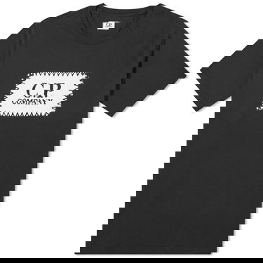 Тениска C.P. Company Label Logo T-Shirt Черно | 15CMTS042A-005100W-888, 0