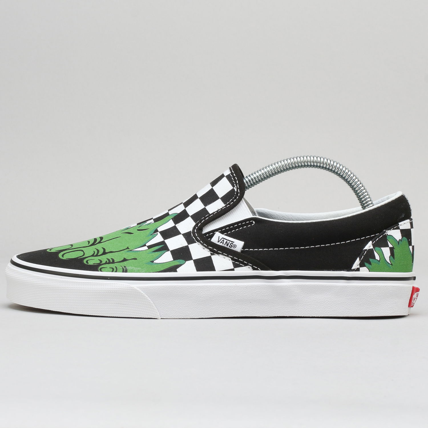 Кецове и обувки Vans Classic Slip-On Marvel hulk / Checkerboard Черно | VA38F7U44, 1