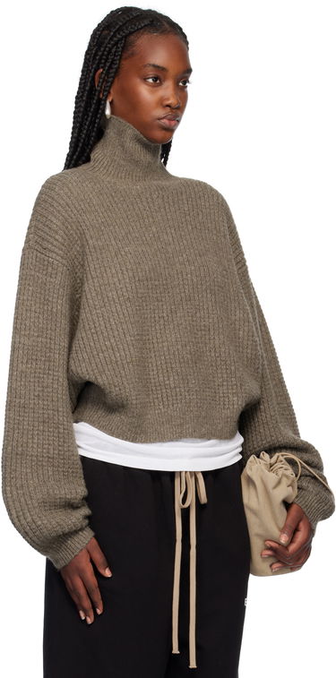 Пуловер Fear of God Fear of God ESSENTIALS Heavy Waffle Turtleneck Кафяво | 192HO247321FW, 1