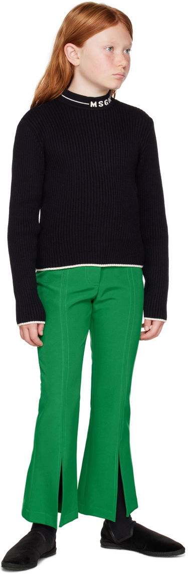 Панталони MSGM MSGM Kids Flared Trousers Зелено | MS029176, 3