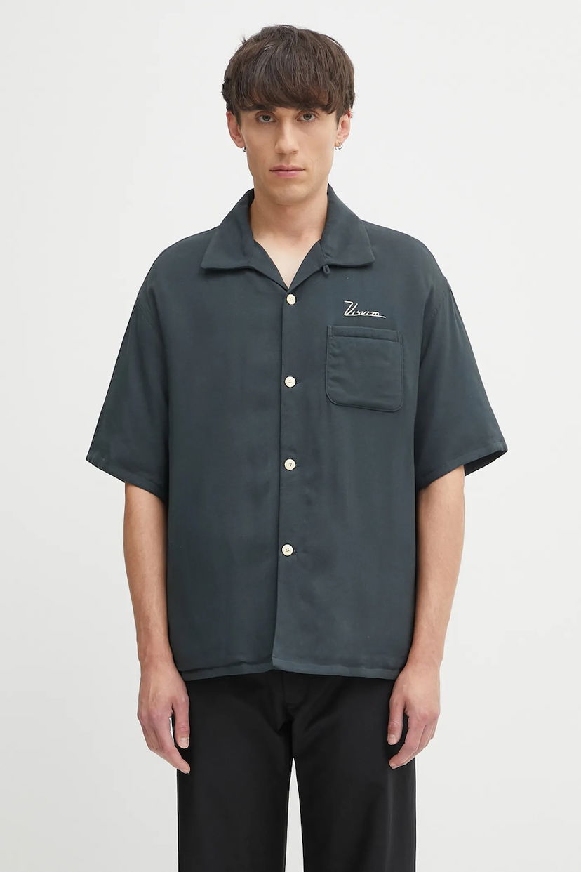 Риза visvim Visvim Grayson Down Shirt, Regular Fit Зелено | 125105011010