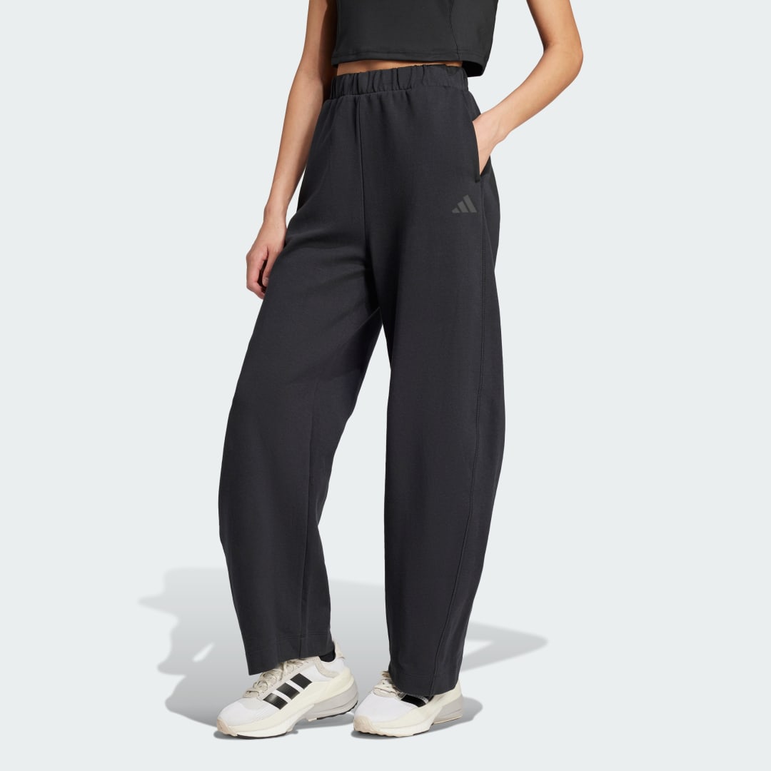 Спортни панталони adidas Performance City Escape Doubleknit Barrel Sweatpants Черно | JF3415, 0
