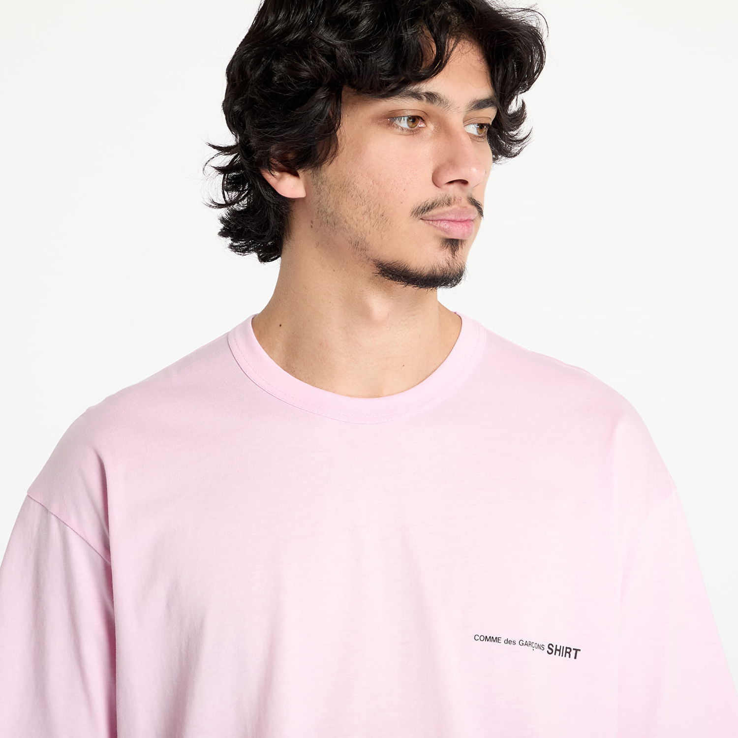 Тениска Comme des Garçons Comme des Garçons SHIRT Knit T-Shirt Розово | FO-T023 PINK, 1