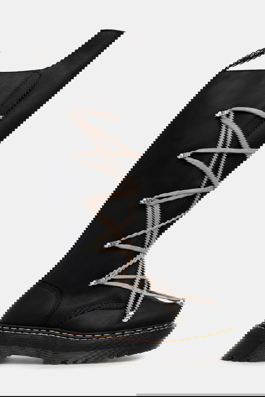 Кецове и обувки Rick Owens Rick Owens DRKSHDW x Dr. Martens 1B60 Quad Sole Pentalace Boot Черно | DM02E6811.0001, 1