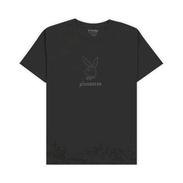 Тениска Pleasures Playboy x Entertainment Pigment Dye T-Shirt Черно | P22PB043 BLAC, 0