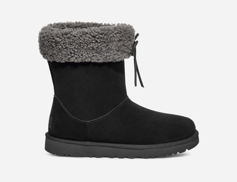 Кецове и обувки UGG Sarissa Shearling Short Boots Черно | 1153511-BLK