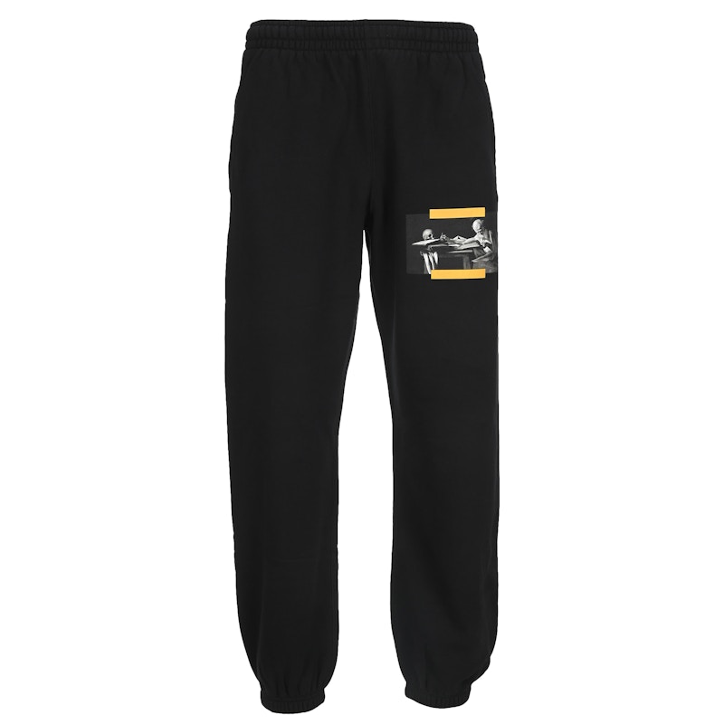 Спортни панталони Off-White Caravaggio Painting Sweatpants Black Черно | OMCH029F21FLE0051084