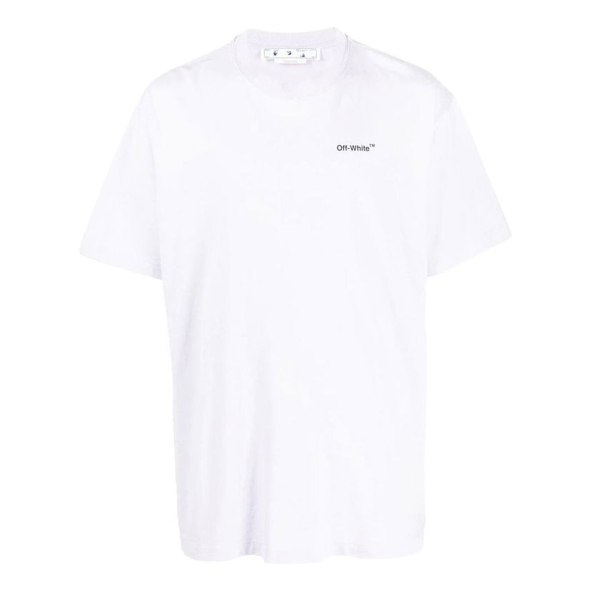 Тениска Off-White Off-White Alphabet Logo Short Sleeve T-Shirt Лилаво | OMAA038F22JER00236103610