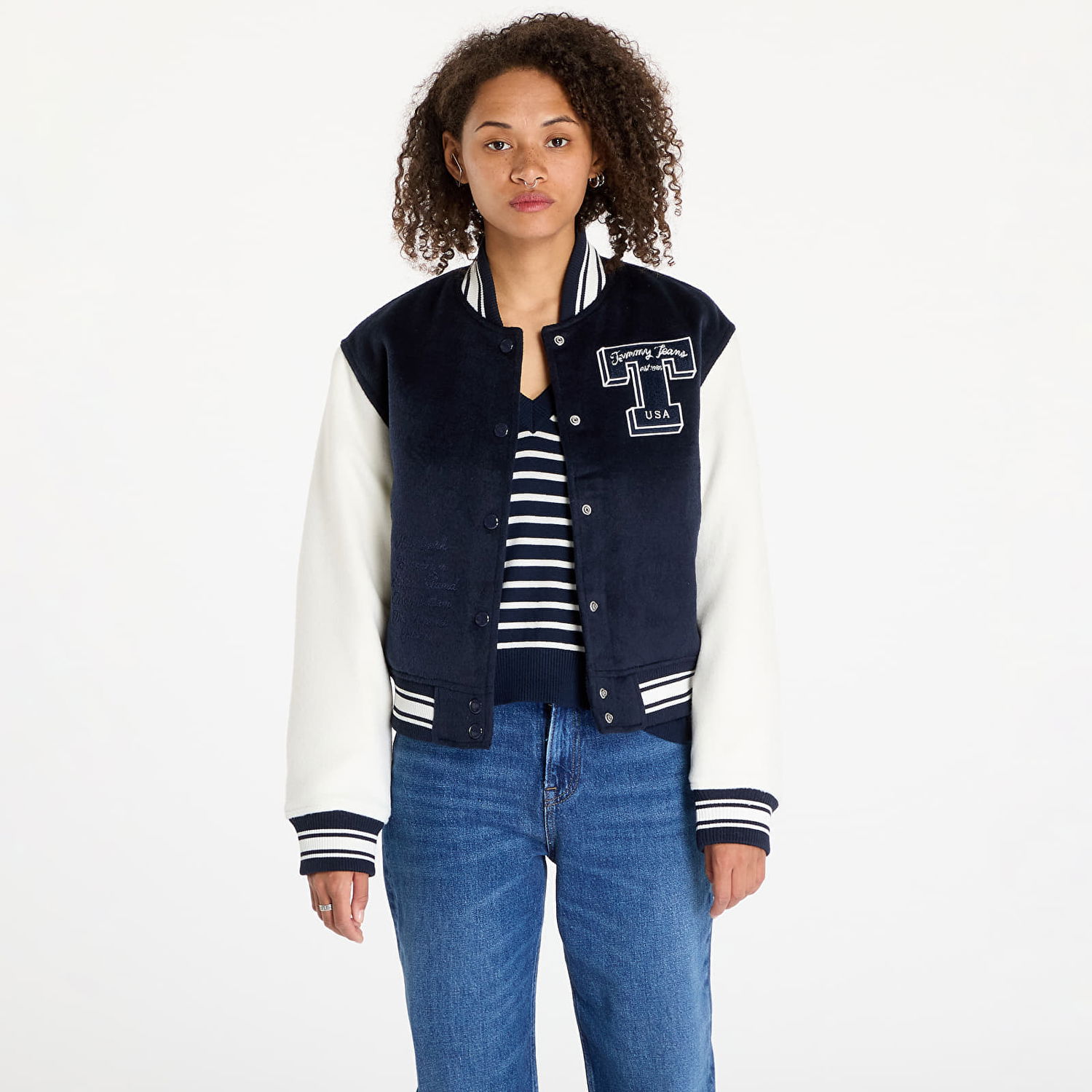 Яке Tommy Hilfiger Letterman Jacket Blue Тъмно синьо | DW0DW18845 C1G, 0