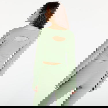 Съкратен топ Urban Classics Sports Longsleeve Crop Top Зелено | TB7807-20524, 2