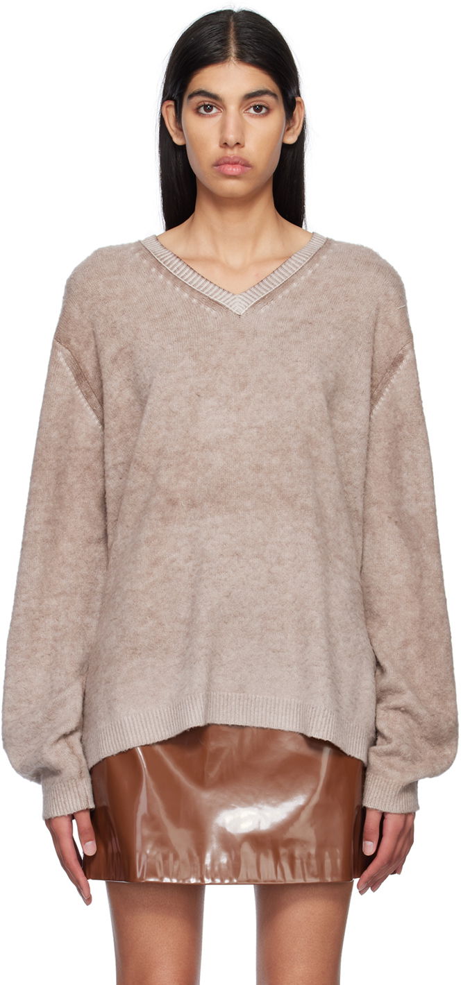 Пуловер Acne Studios Flag Sweater Бежово | B60260-, 0