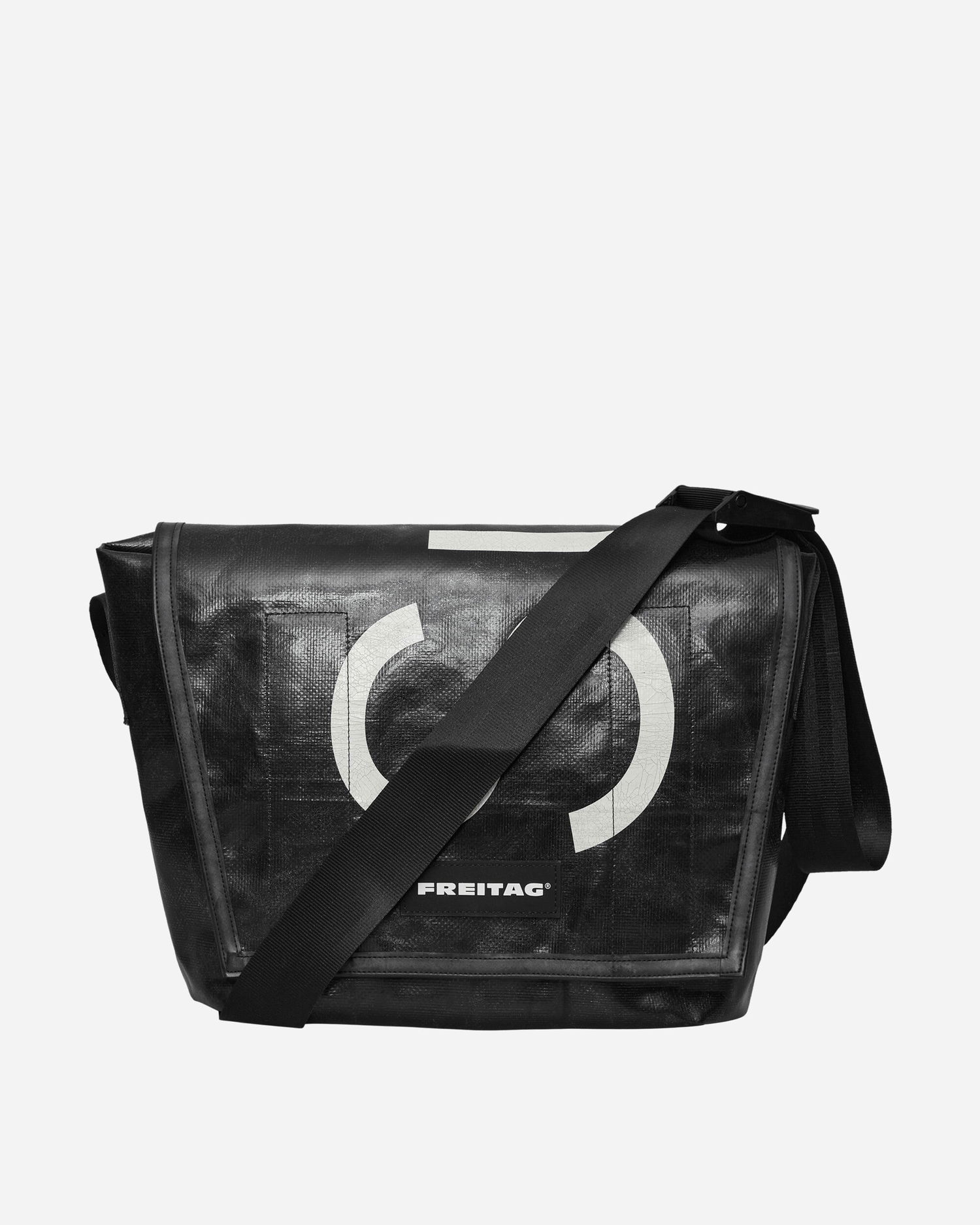 Чанта през рамо Freitag Dexter Slim Messenger Bag Черно | FREITAGF14 001, 0