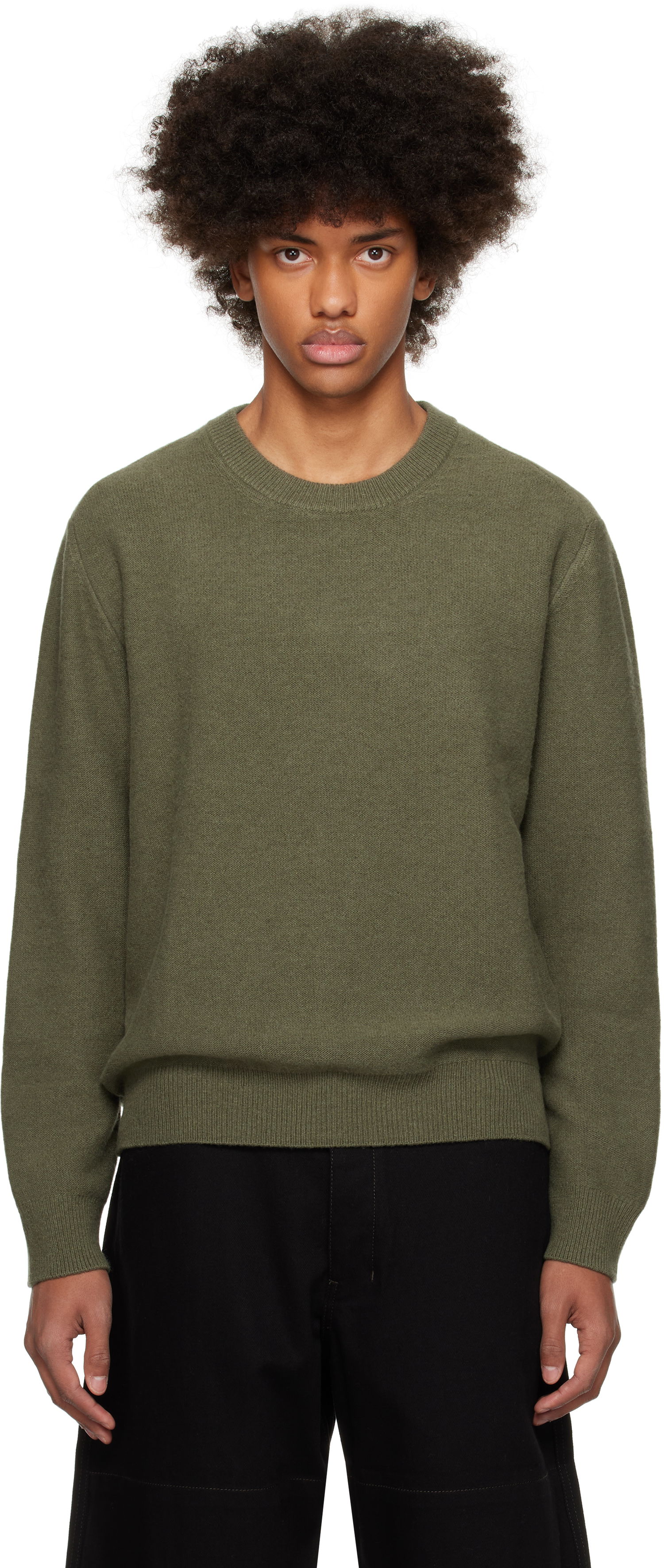 Пуловер LEMAIRE Crew Neck Sweater Зелено | TO1254 LK1026, 0