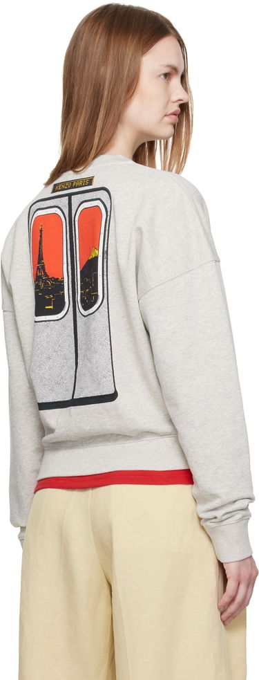 Суитчър KENZO Kenzo Paris 'KENZO City' Short Sweatshirt Сиво | FF62SW1524MF, 2