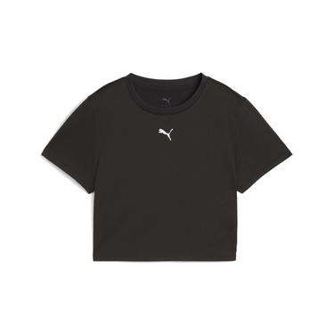 Съкратен топ Puma TAD ESSENTIALS Cropped Training T-Shirt Черно | 525894_01, 3