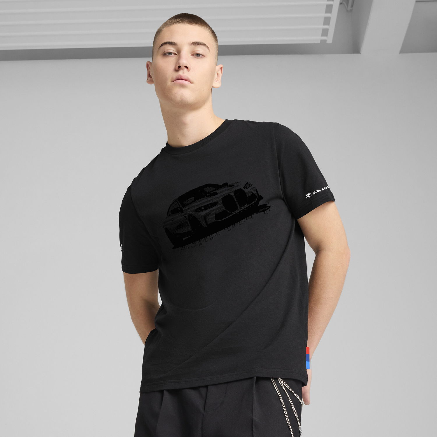 Тениска Puma BMW M Motorsport Essentials Graphic T-Shirt Черно | 630633_01, 0