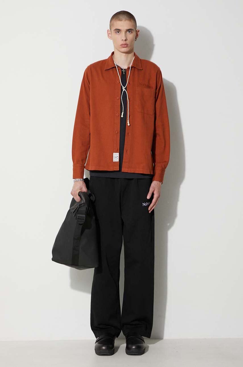 Риза Aries Aries Regular Fit Classic Collar Shirt Кафяво | FUAR40115, 1