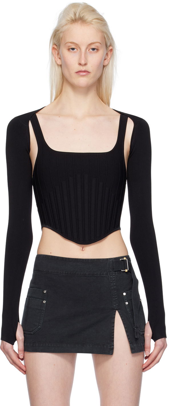 Пола Dion Lee Ventral Compact Corset Top Черно | A7772PS24, 0