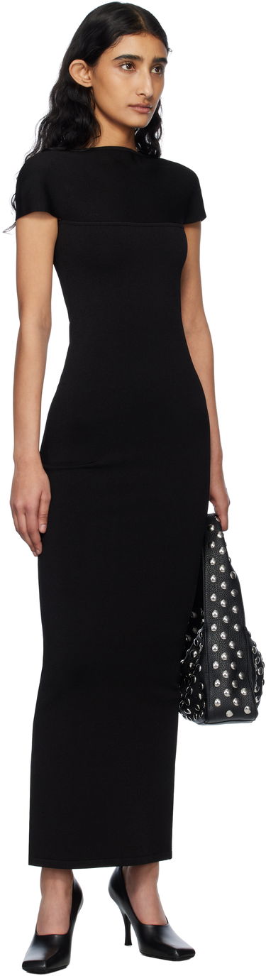 Pокля Khaite Khaite Basile Maxi Dress Черно | 9724439, 3