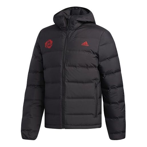 Пухо яке adidas Originals Hooded Down Jacket Черно | EI9714, 0