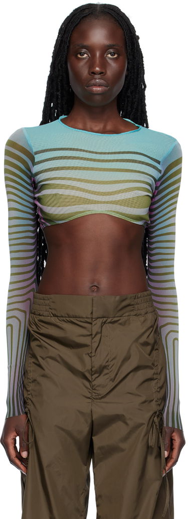 Съкратен топ Jean Paul Gaultier 'The Body Morphing Crop' Long Sleeve Top Многоцветен | 23/12-F- TO066-T523-5027, 0