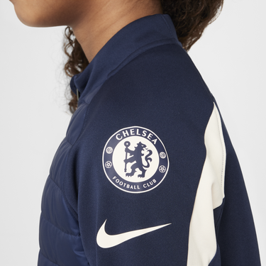 Суитчър Nike Chelsea FC Academy Winter Warrior Therma-FIT Drill Top Тъмно синьо | HF5307-452, 4