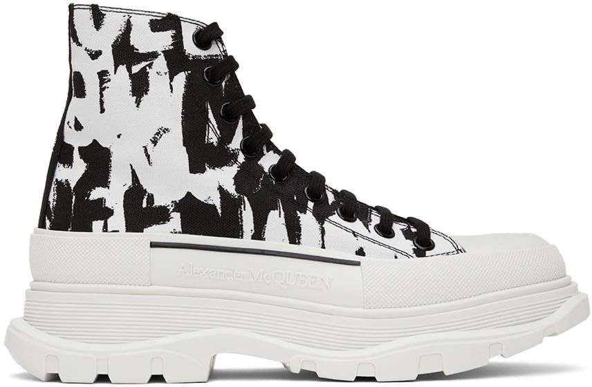 Кецове и обувки Alexander McQueen Tread Slick Sneakers Бяло | 705667W4TG4, 0