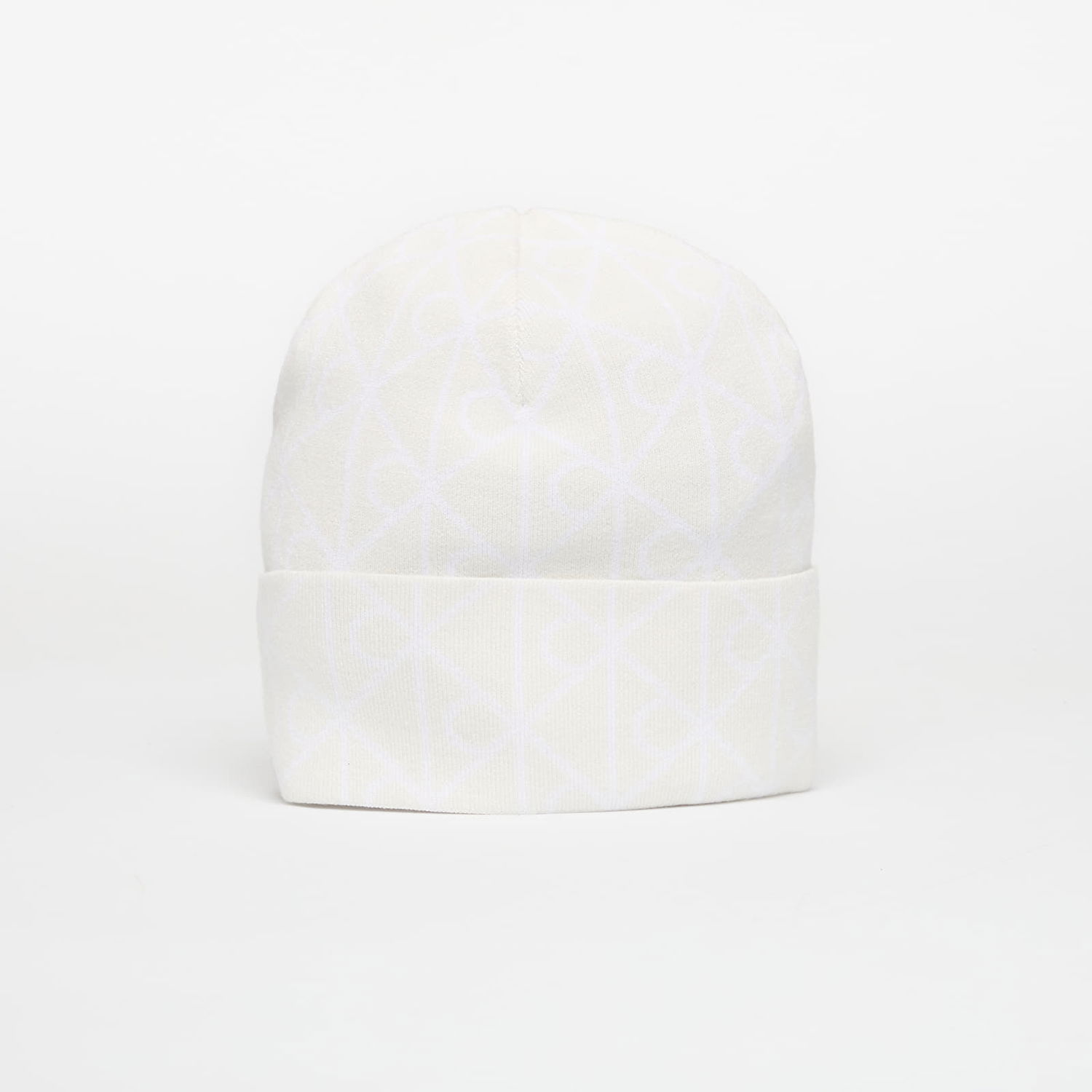 Шапка CALVIN KLEIN Calvin Klein Emblem Aop Fine Knit Beanie Бяло | LV04D8050G FUP, 0