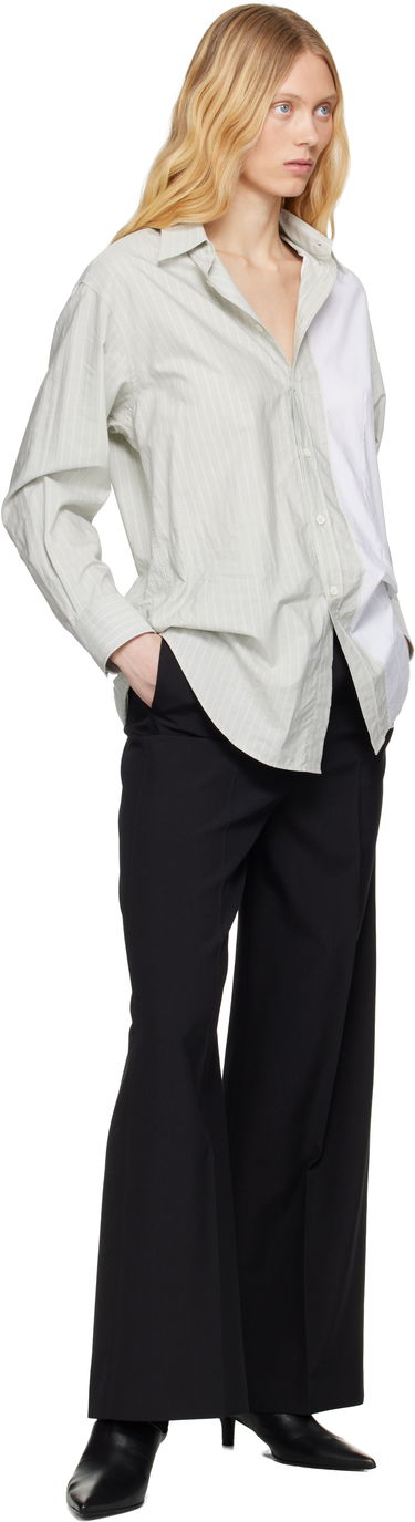 Панталони Maison Margiela MM6 Maison Margiela Light Wool Blend Wide Leg Trousers Черно | S62KB0222 M35436, 3