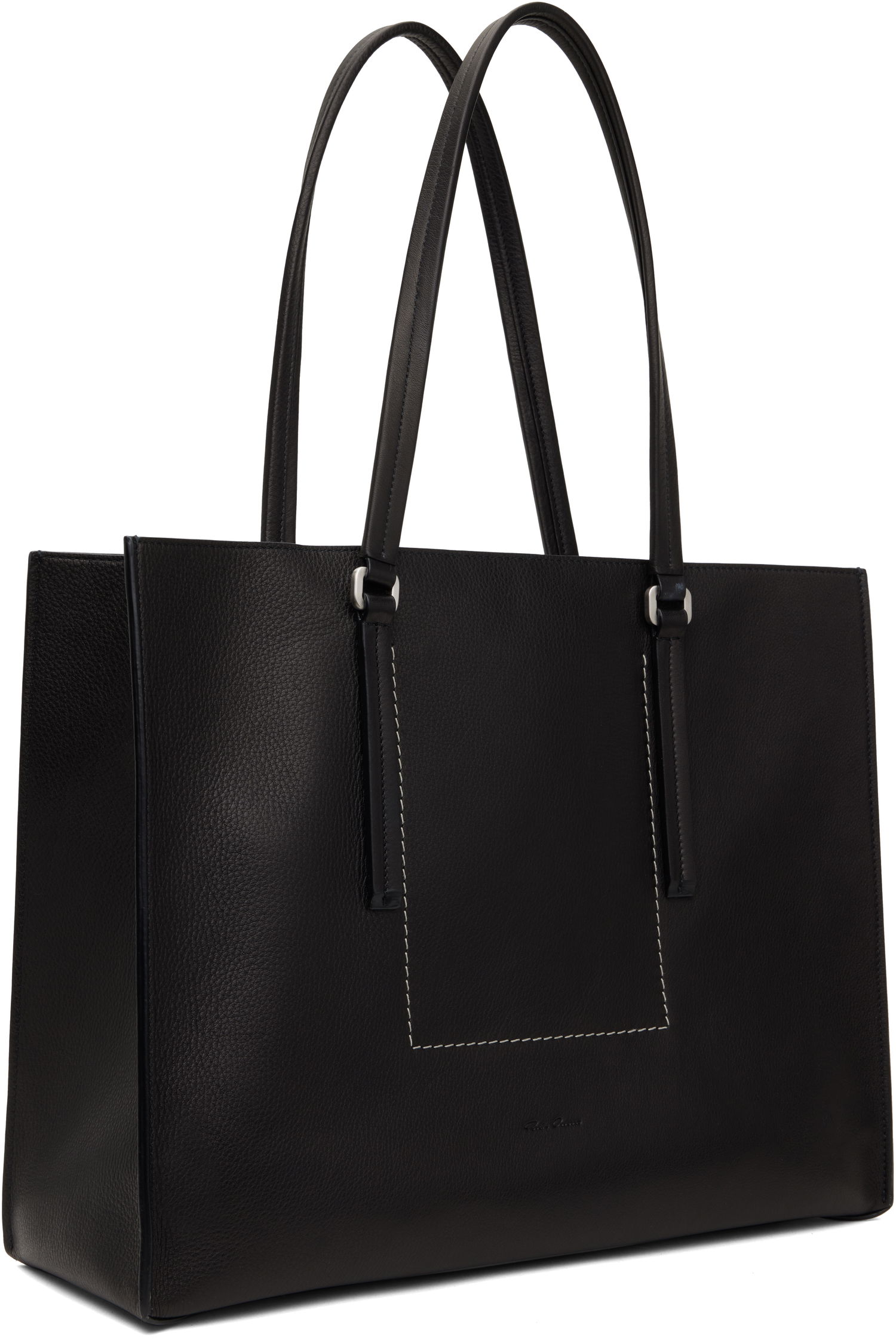 Голяма пазарска чанта Rick Owens Rick Owens Hollywood Edith Shopper Tote Черно | RA01E0654 LCN, 1