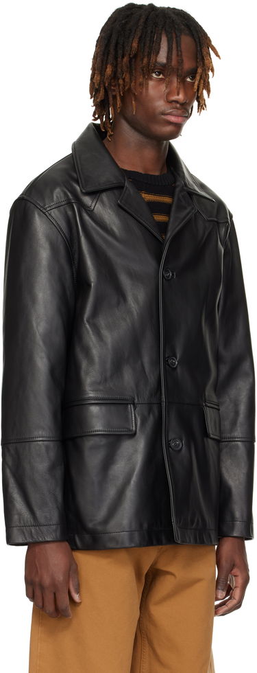 Палта Maison Margiela MM6 Maison Margiela Sports Leather Jacket Черно | SH0AM0045 M07005, 1