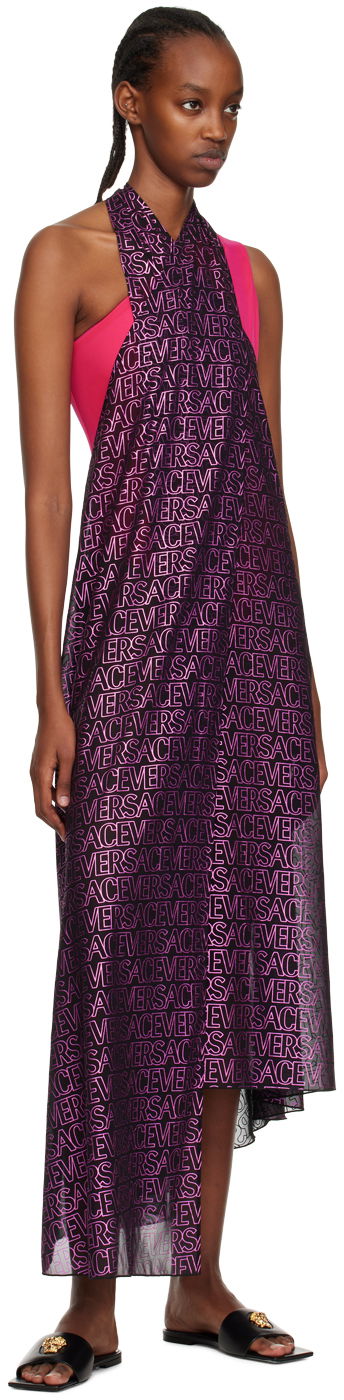 Pокля Versace Versace Allover Cover Up Dress Розово | 1008668_1A07360, 3