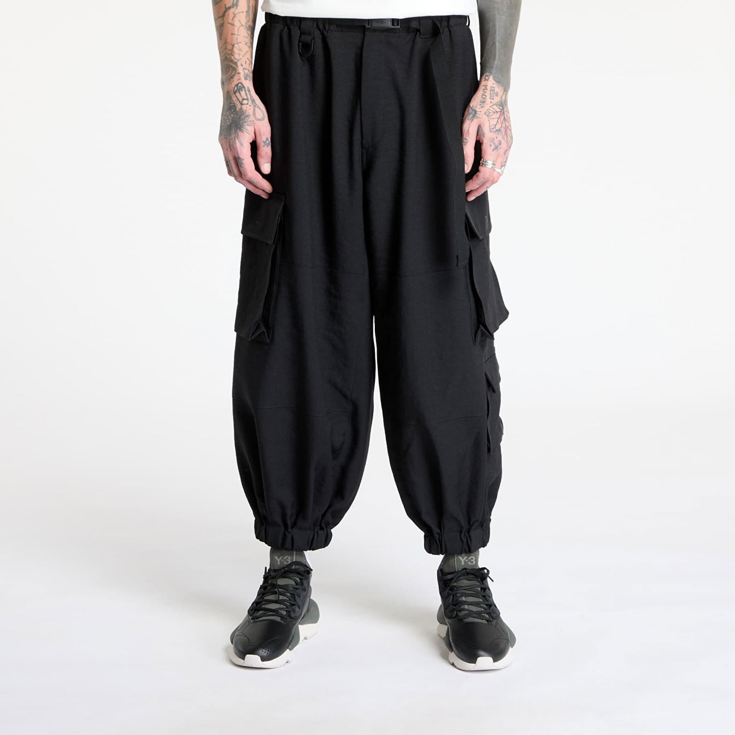 Карго панталони Y-3 Sport Uniform Cuffed Cargo Trousers Черно | JM5494, 0