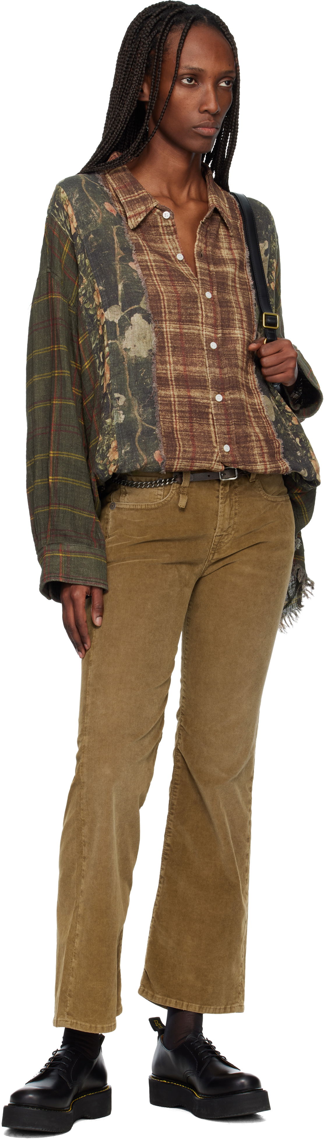 Колани R13 Skinny Leather and Chain Belt Сиво | R13WA067-A009, 1