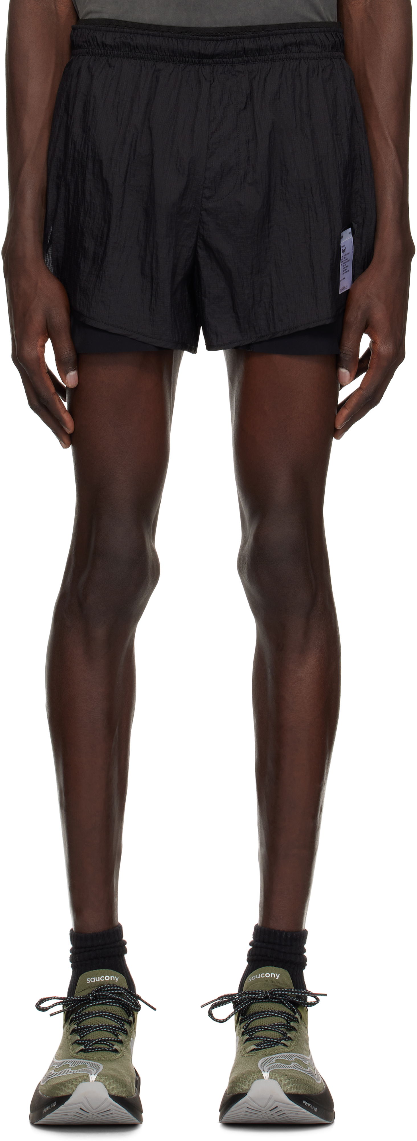 Къси панталони Satisfy Satisfy Rippy 3 Trail Shorts Черно | 12000-BK, 0