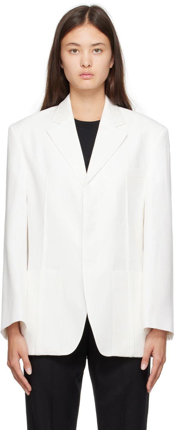 Облекло Jacquemus Le Chouchou 'La Veste D'Homme' Бяло | 22E213JA101-1359, 0