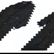 Black Watch Tartan Short Sleeve Collared Knit Shirt