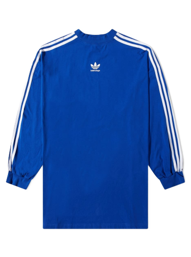 Тениска Balenciaga adidas x Oversized Tee Blue/White Тъмно синьо | 728789-TNVA6-5531